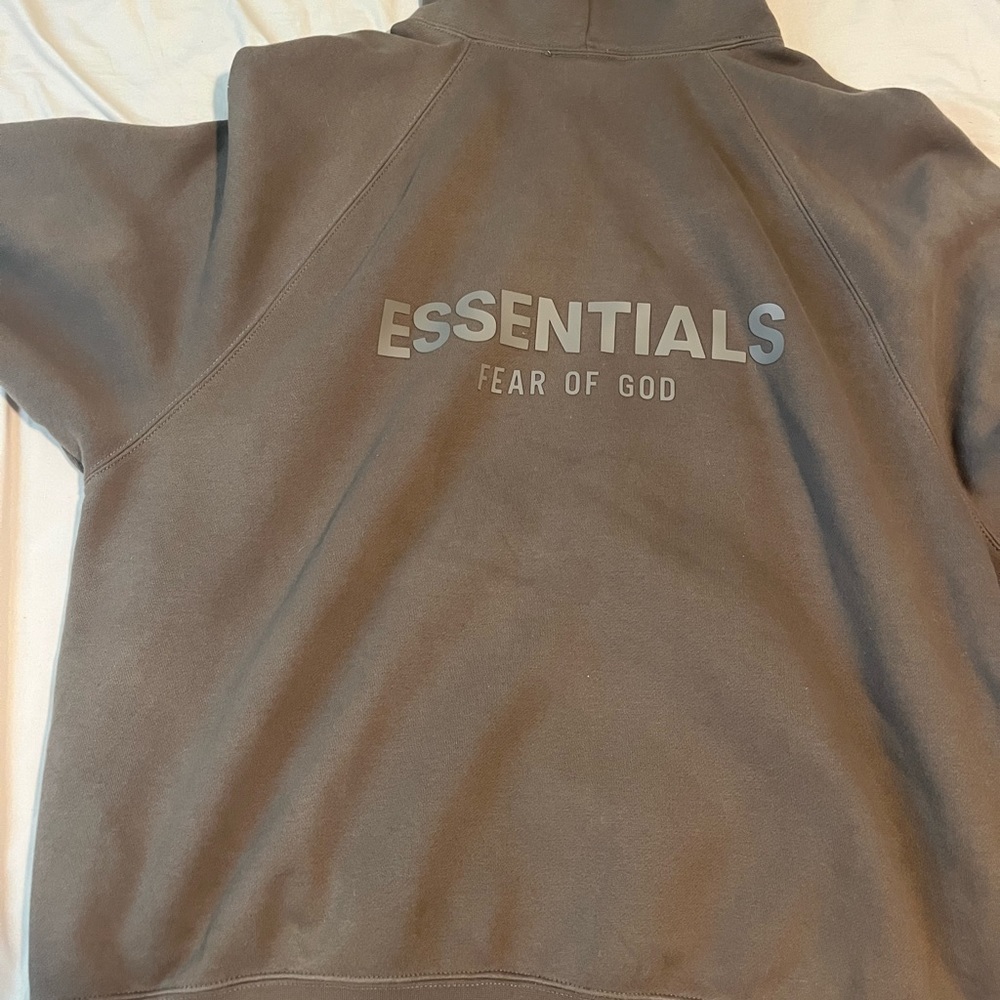 Brown essentials hoodie